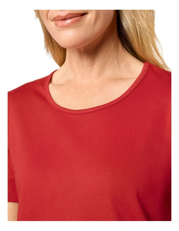 Kinnersly Scoop Neck Tee in Viking image 3
