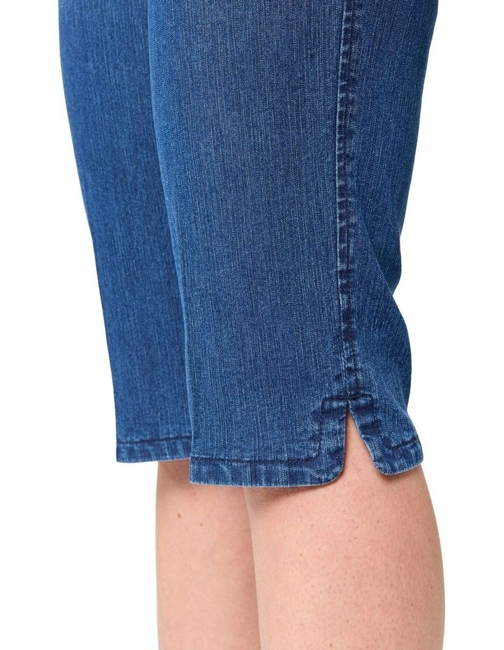 Heritage Long Shorts in Denim image 4
