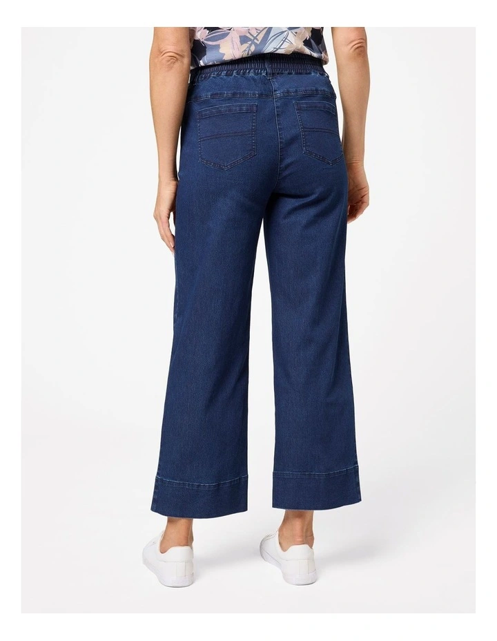 Intense Short Wide Leg Jean in Denim image 2