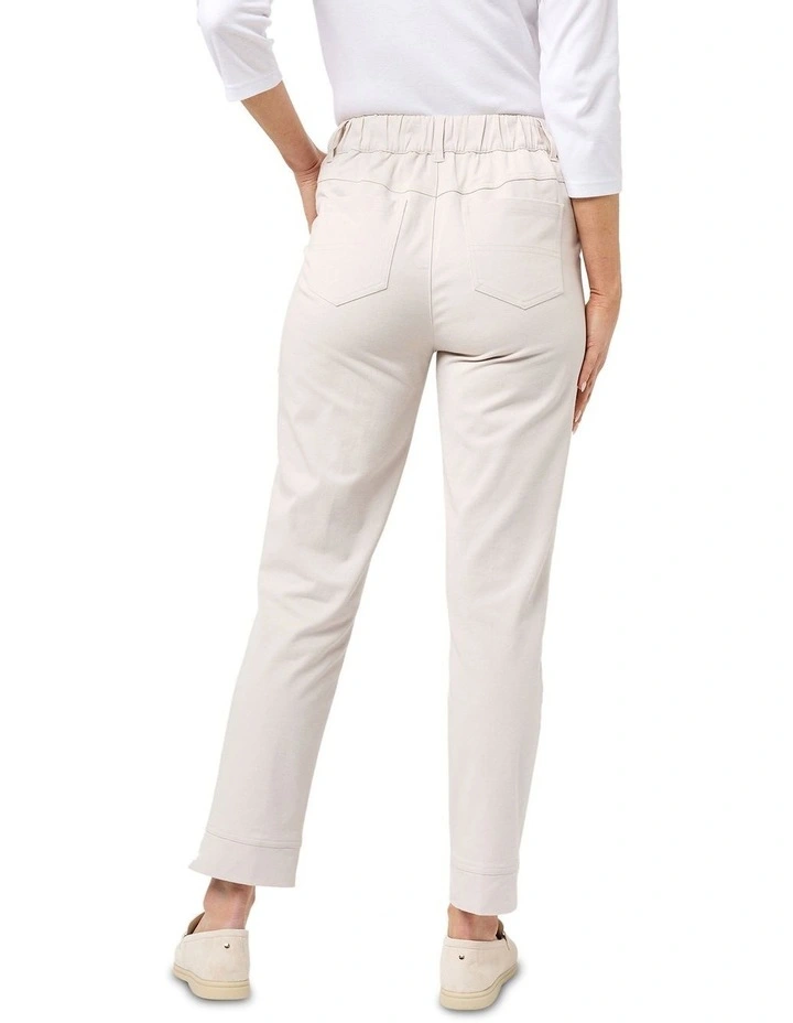 Taren Short Length Pant in Pebble 2 image 2