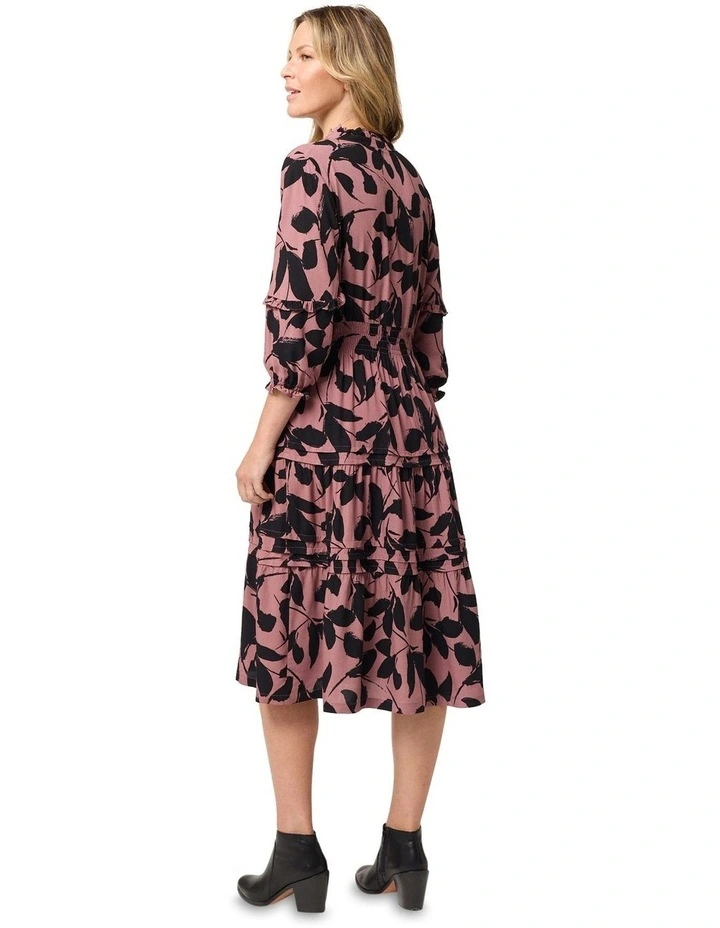 Carmyn 3/4 Sleeve Dress in Pink image 2