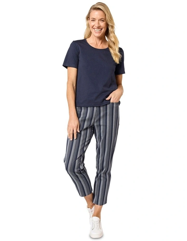 Mainie 3/4 Length Pant in Blue image 4