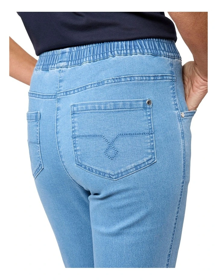 Intense Denim Short Length Jean in Blue image 4