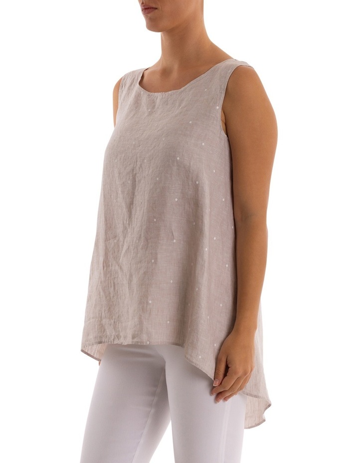 PINGPONG Sleeveless Baby Spot Linen Top MYER