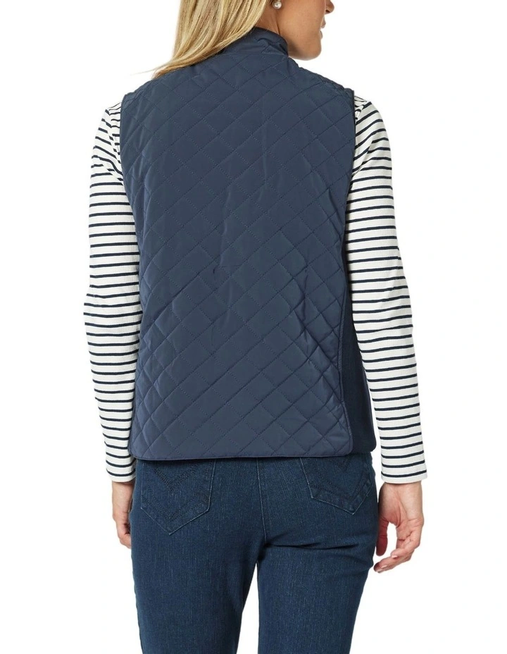 Brighton Puffer Vest in Blue image 5