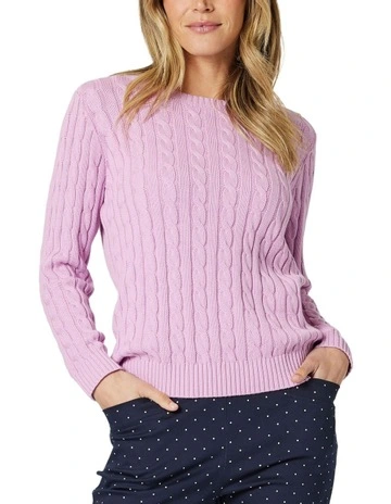 Kala Cable Jumper in Orchid