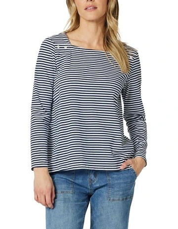 Mariner Tee in Navy