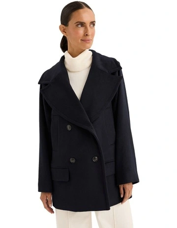 Umbra Coat in Navy
