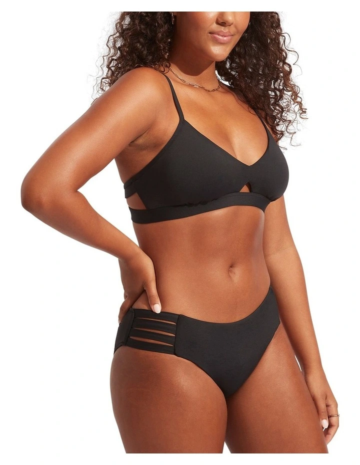 Collective Hybrid Bralette Bikini Top in Black image 5