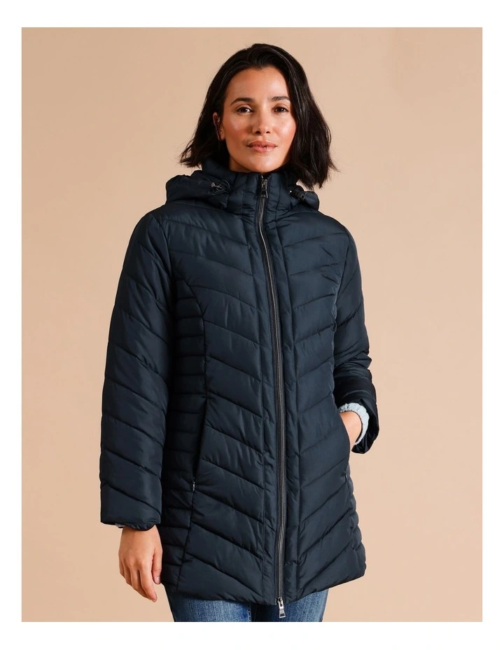 Parka Longue Femme REGATTA - Matelassée Brillante - Ornements Swarovski