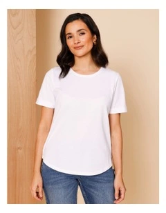 Wardrobe Staple Short Sleeve Tee In White