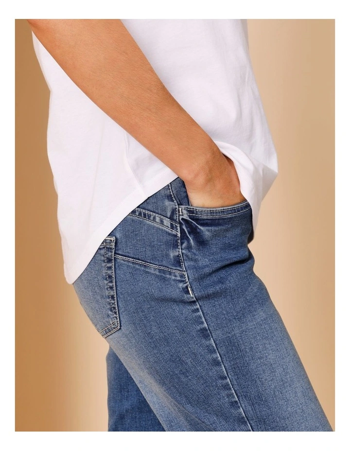 Wardrobe Staple Crop Denim Jean In Mid Blue image 7
