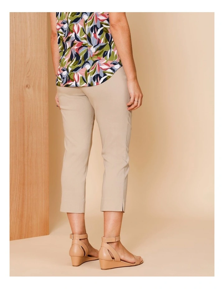 Wardrobe Staple Stretch Crop Pant In Stone image 5