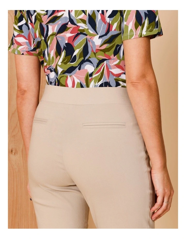 Wardrobe Staple Stretch Crop Pant In Stone image 6
