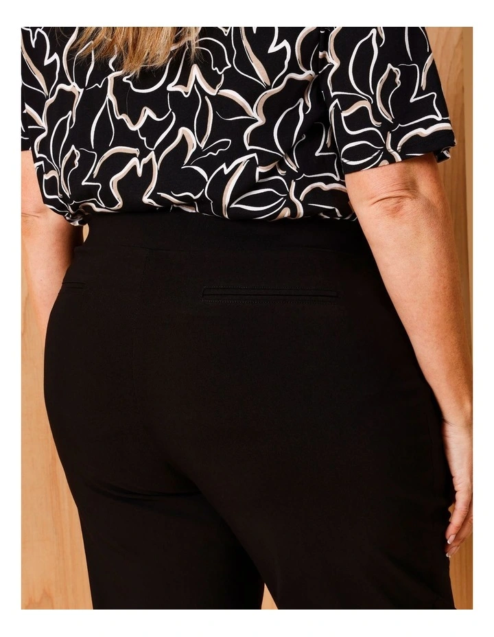 Wardrobe Staple Stretch Crop Pant In Black image 6