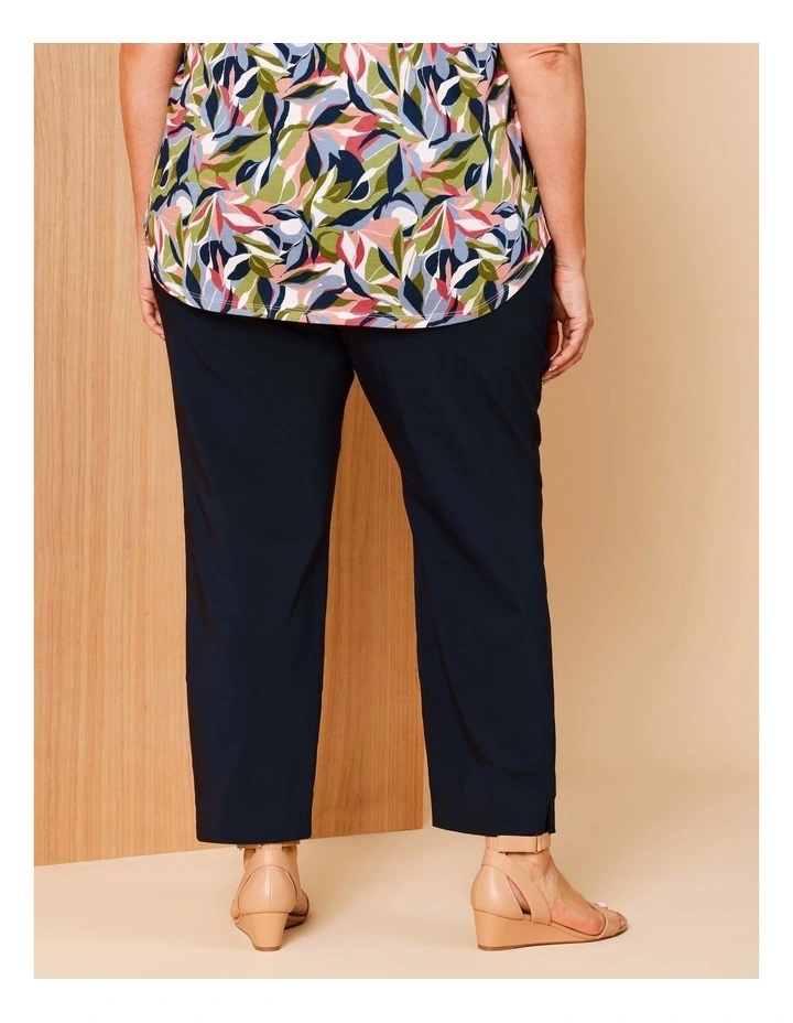 Wardrobe Staple Stretch Crop Pant In Navy image 6
