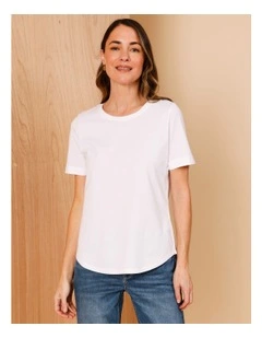 Wardrobe Staple Short Sleeve Tee In White