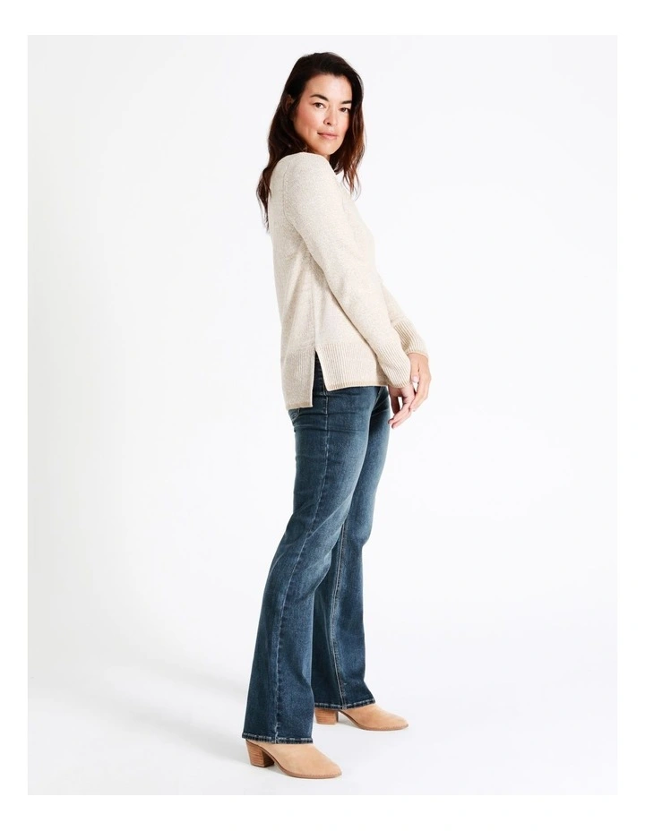 Recycled Cotton Blend Wardrobe Staple Bootcut F/l Jean in Vintage Wash image 1