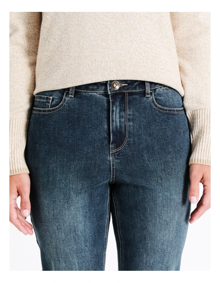 Recycled Cotton Blend Wardrobe Staple Bootcut F/l Jean in Vintage Wash image 4