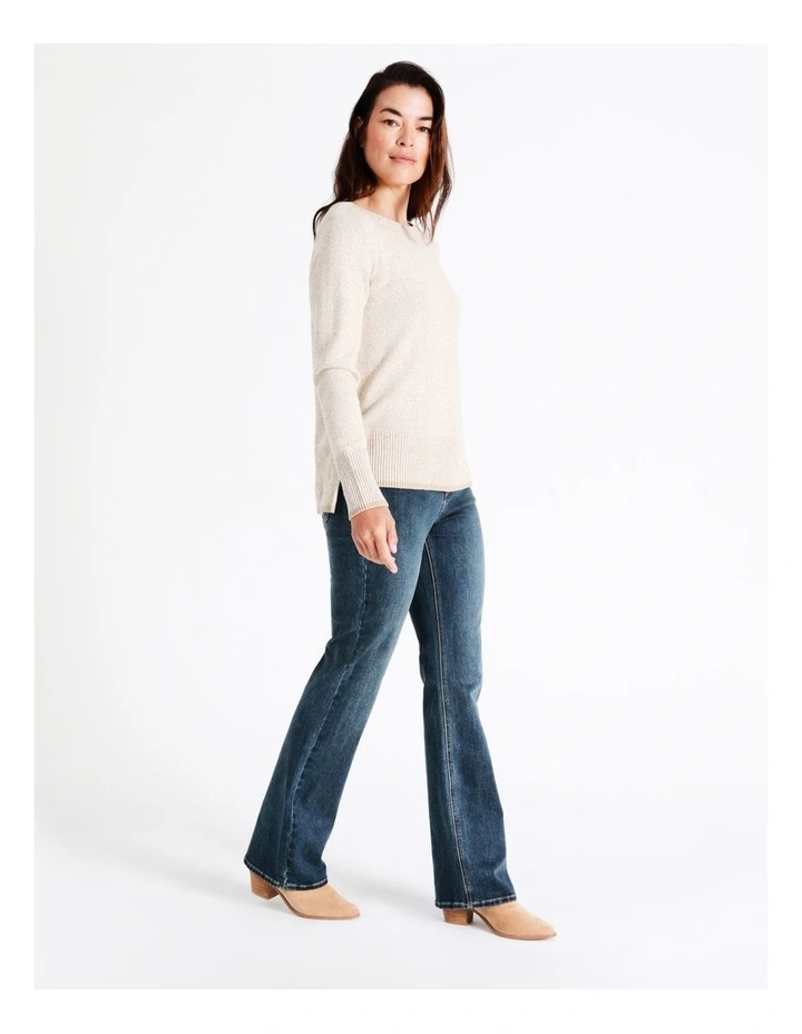 Recycled Cotton Blend Wardrobe Staple Bootcut F/l Jean in Vintage Wash image 5