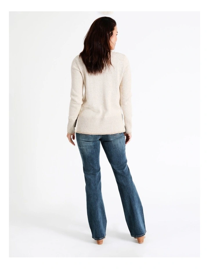 Recycled Cotton Blend Wardrobe Staple Bootcut F/l Jean in Vintage Wash image 6