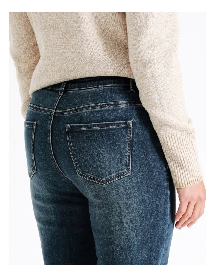 Recycled Cotton Blend Wardrobe Staple Bootcut F/l Jean in Vintage Wash image 7