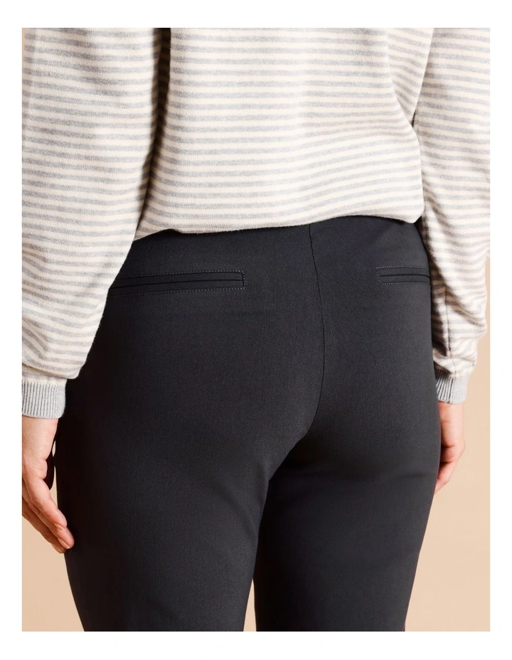 Sustainable Viscose Blend Wardrobe Staple Straight Pant in Charcoal image 6