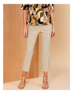 Wardrobe Staple Stretch Crop Pant In Stone