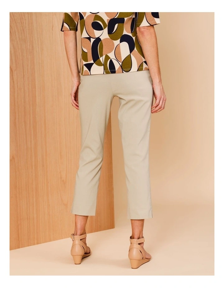 Wardrobe Staple Stretch Crop Pant In Stone image 5