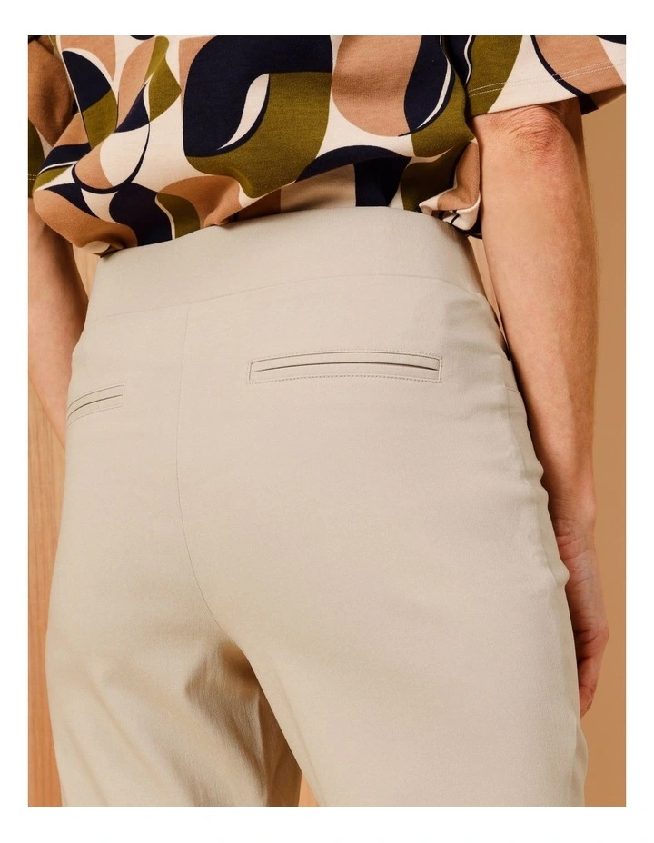 Wardrobe Staple Stretch Crop Pant In Stone image 6