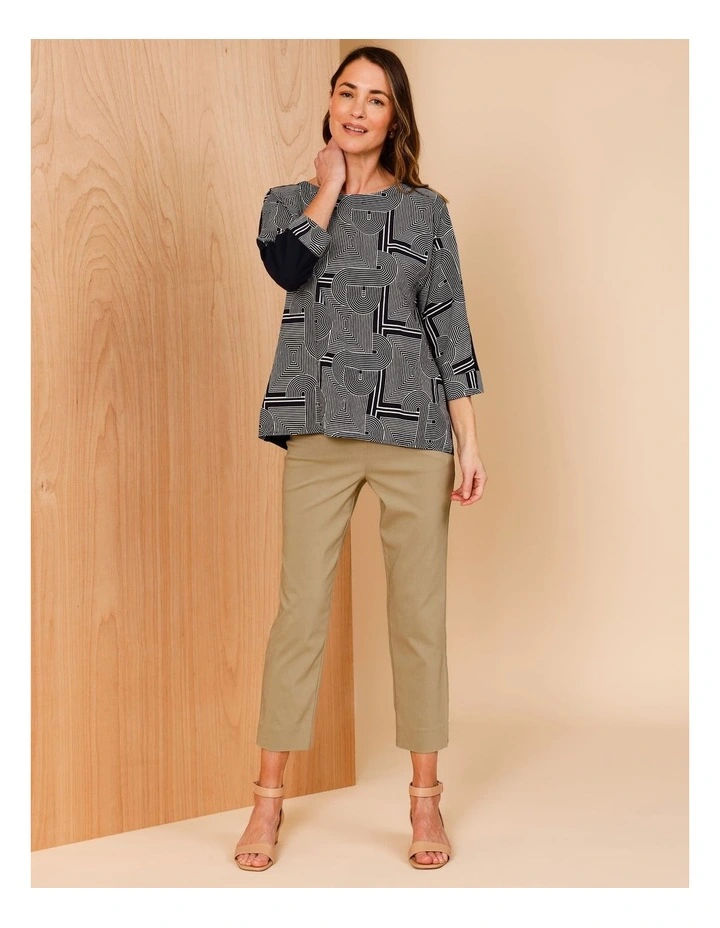 Wardrobe Staple Stretch Crop Pant In Camel image 2