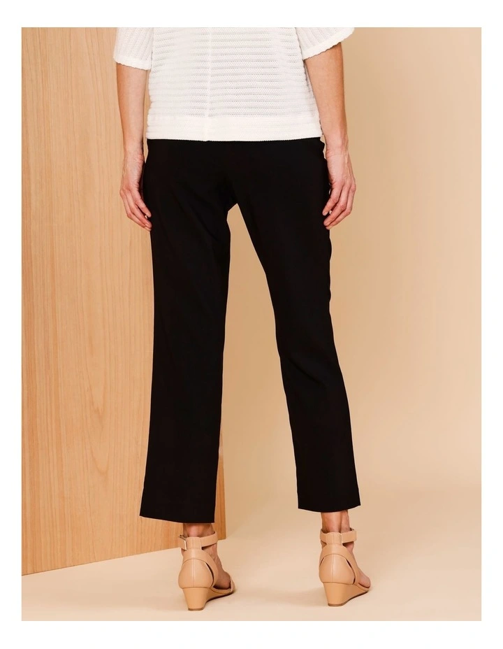 Wardrobe Staple Stretch Full Length Straight Pant In Black image 5