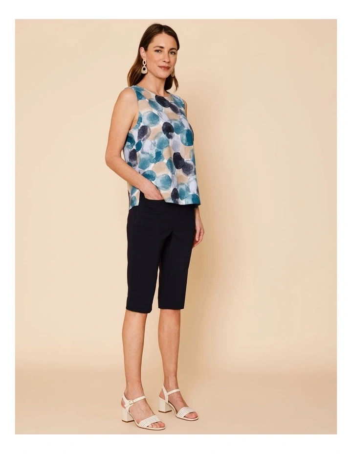 Wardrobe Staple Stretch Pedal Pusher In Navy image 4