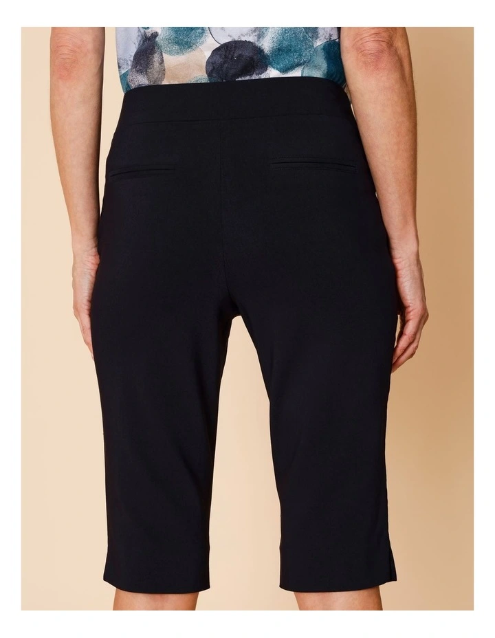 Wardrobe Staple Stretch Pedal Pusher In Navy image 7