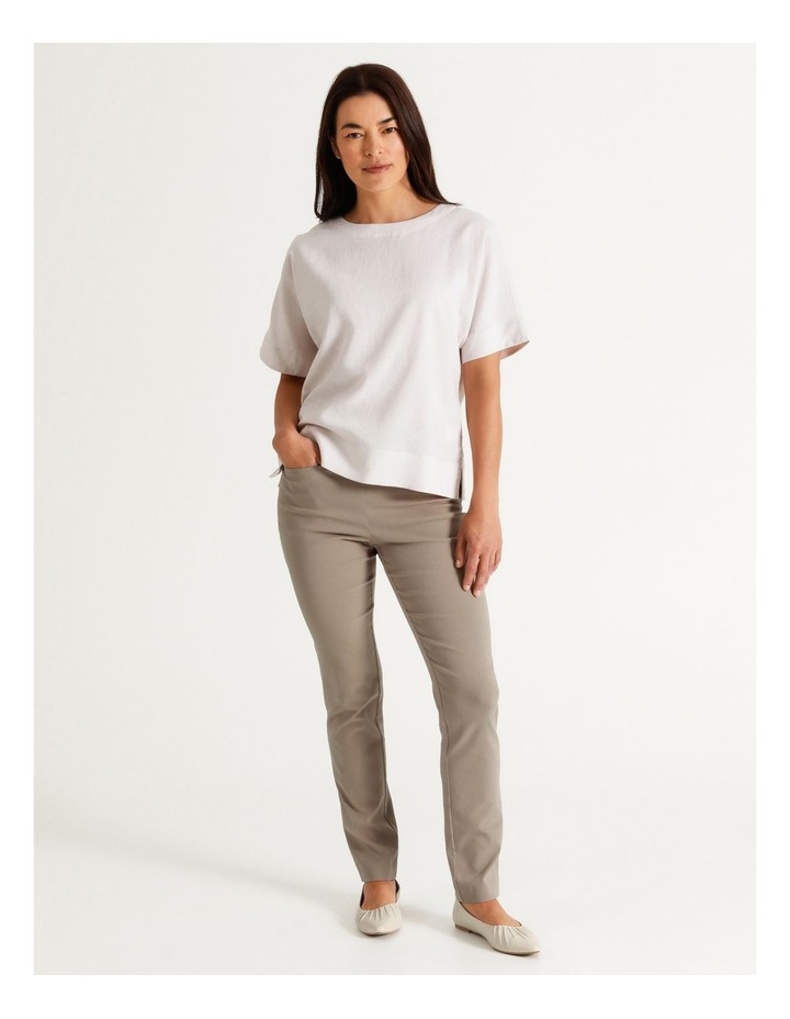Wardrobe Staple Slim Full Length Pant Stone