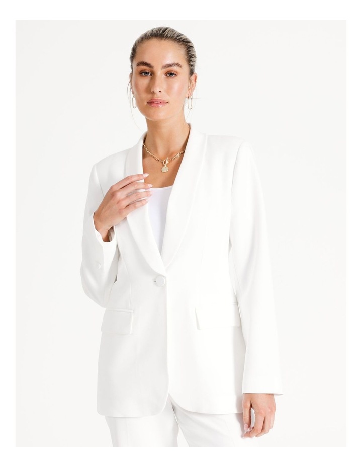 Myer white blazer clearance