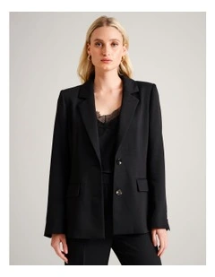 Single Breasted Blazer in Black