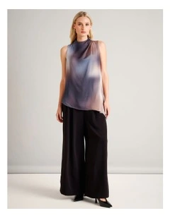 Asym Hem Longline Top in Assorted
