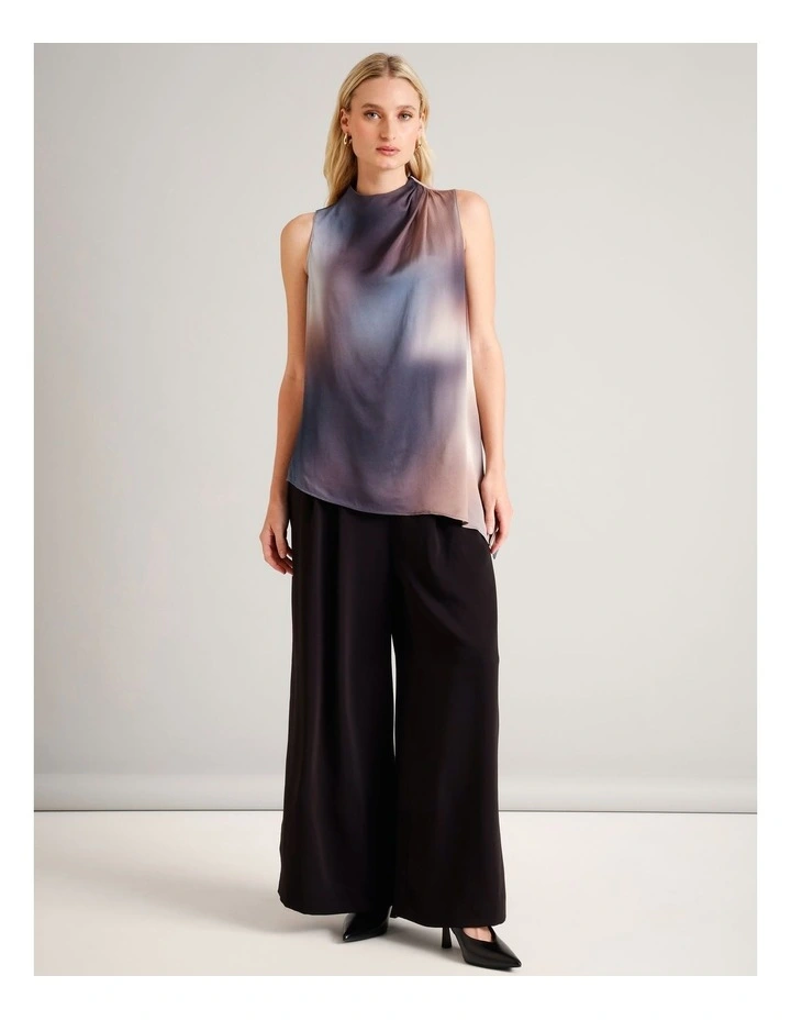 Asym Hem Longline Top in Assorted image 1
