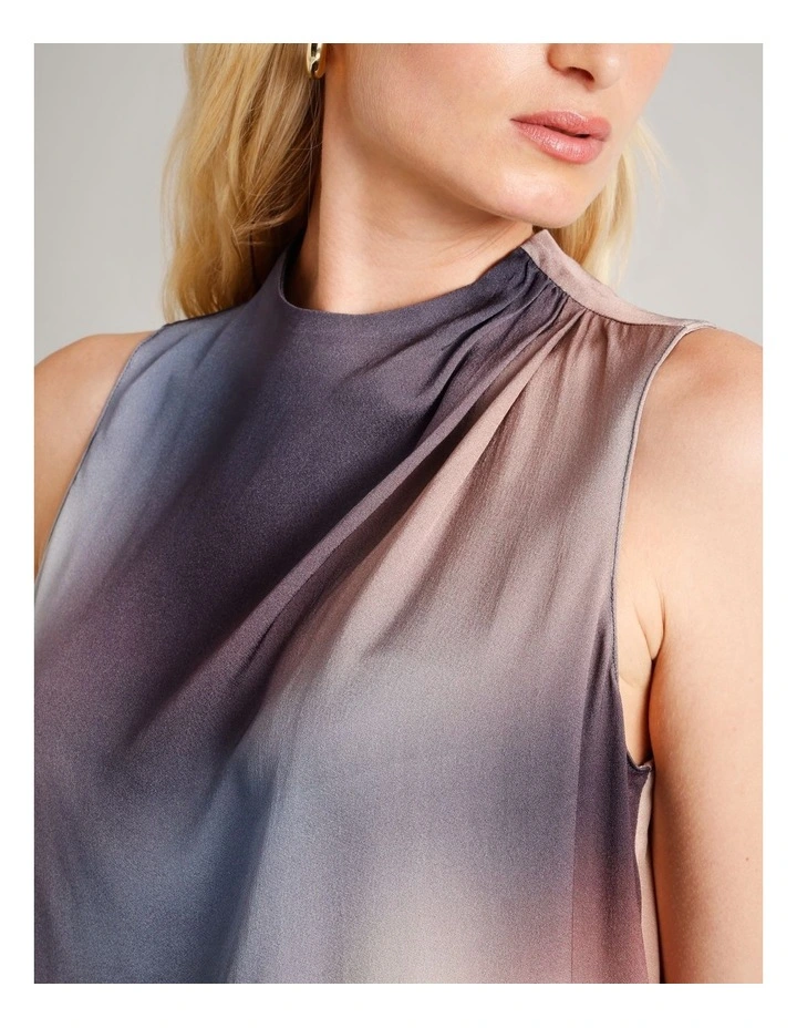 Asym Hem Longline Top in Assorted image 5