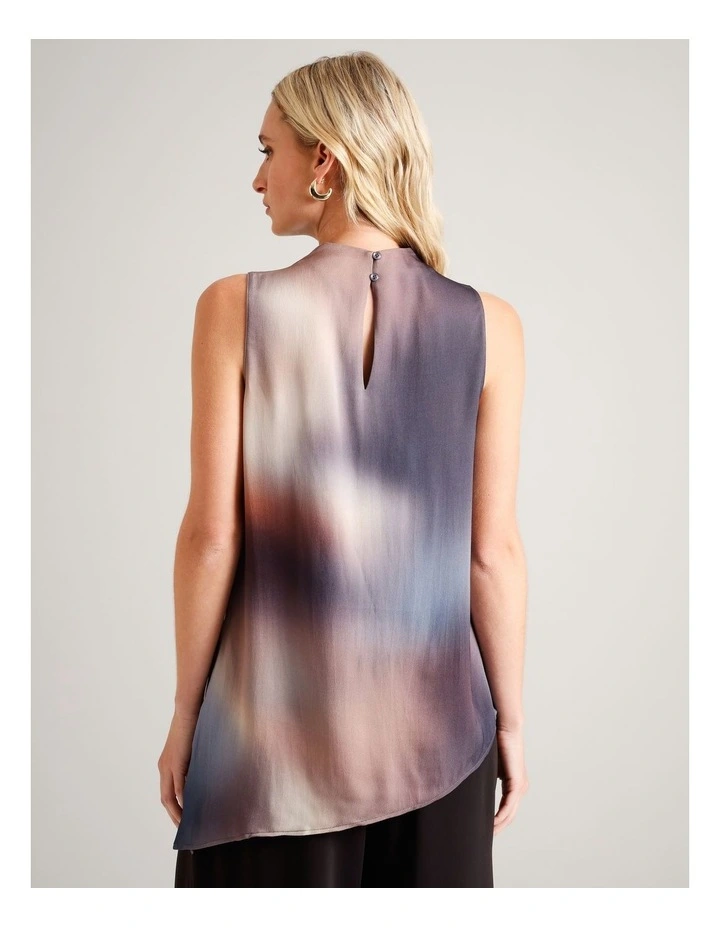 Asym Hem Longline Top in Assorted image 6