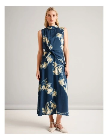 Twist Detail Sleeveless Dress in Assorted