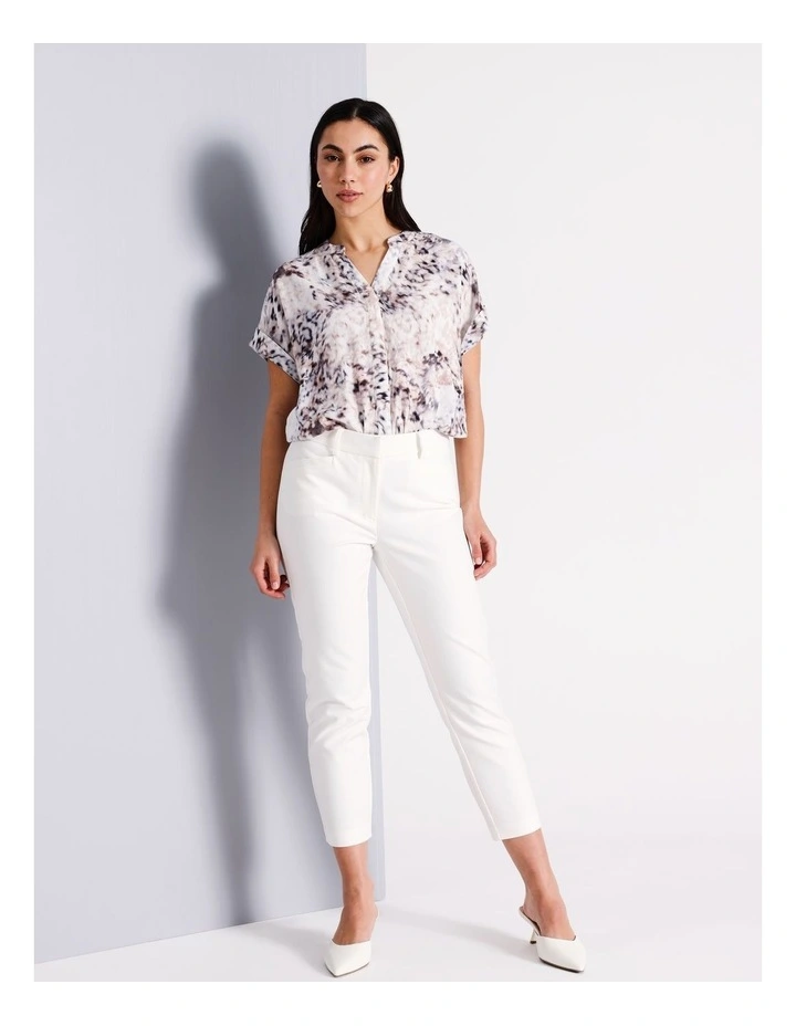 Jacquard Button Front Shirt in Assorted image 3