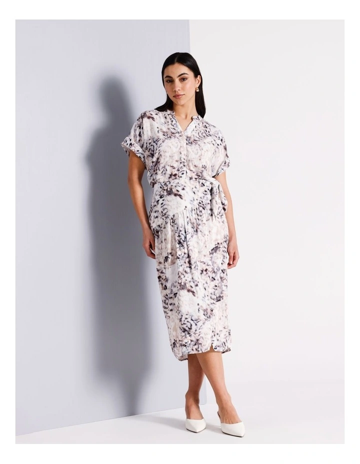 Jacquard Button Front Shirt in Assorted image 7