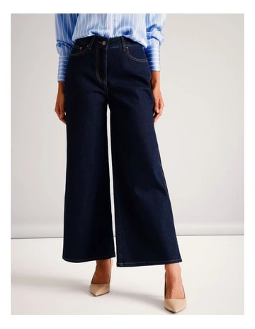 Wide Leg Jean in Indigo