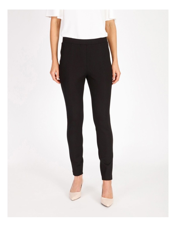 black ponte pant