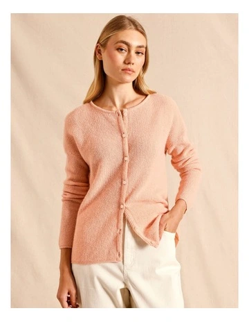 Lightweight Cardigan in Light Pink