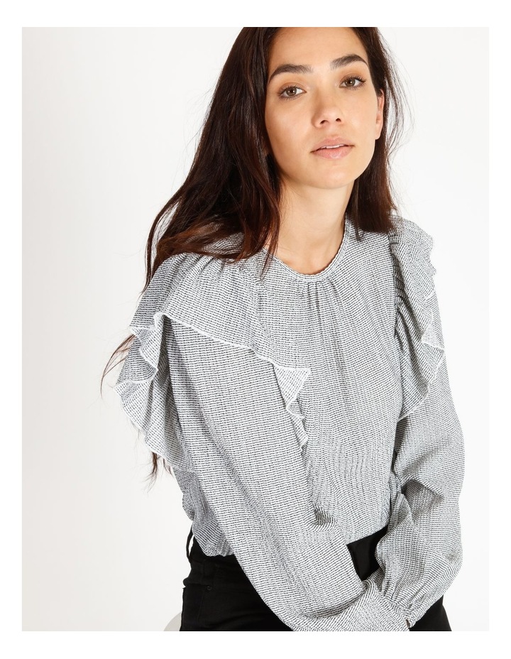 Piper Textured Knit Ruffle Top Myer