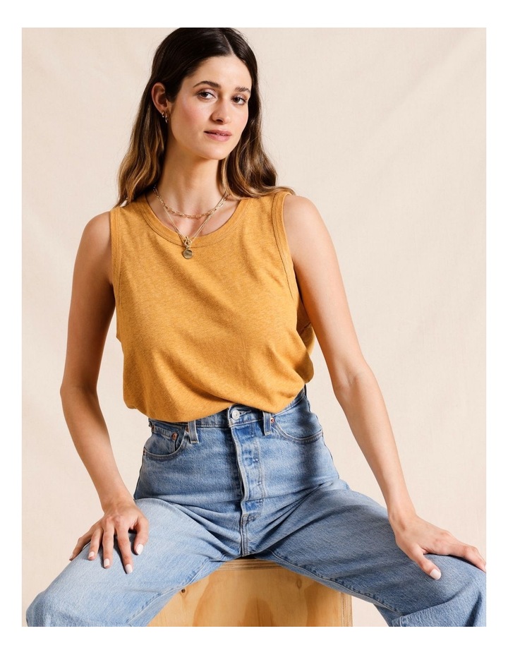 country road linen singlet