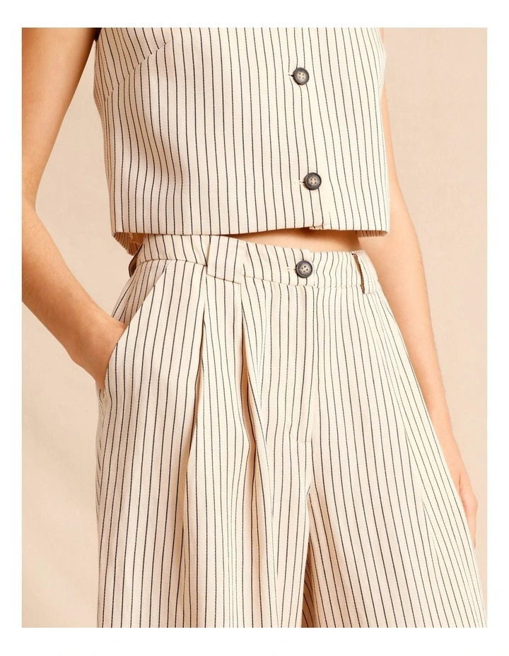 Lyocell Linen Blend Wide Leg Pants in Assorted image 3